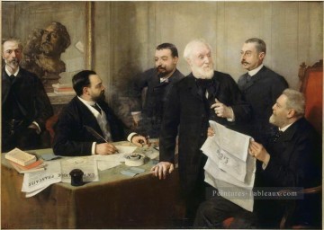 portrait Tableau Peinture - Portrait de Jules Roc 1890 Henri Rousseau post impressionnisme Naive primitivisme